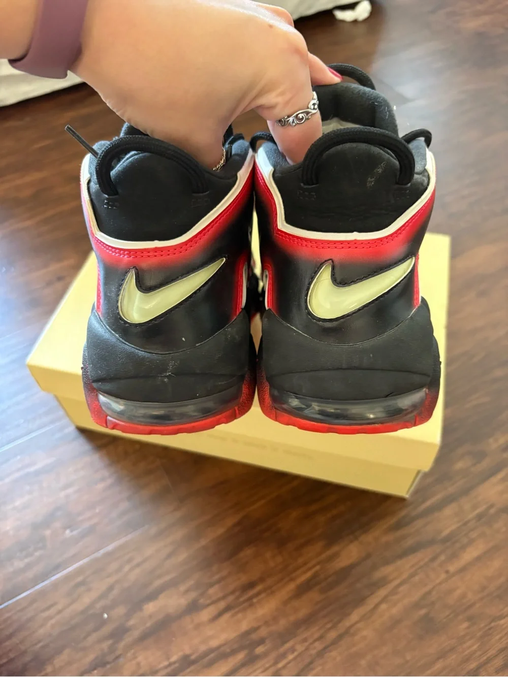 Nike Air More Uptempo 96’ Laser Crimson Sneakers